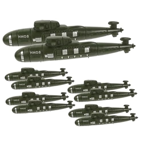 POPETPOP Modelos De Submarino Militar Pequeños para Niños, 12 Piezas, Simulación Realista, Material Resistente, Decoración Educativa para Juego De Mesa y Escenario De Batalla Naval | Ya disponible en tu tienda friki favorita! En mundofriki.es!