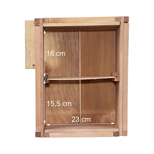 Cueva para animales con suelo de madera natural y tejado impermeable Relaxdays 6