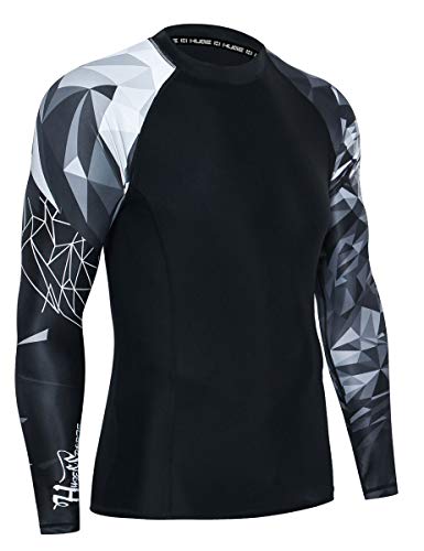 Huge Sports Wildling Series Uv Protection Quick Dry Compression Rash Guard (Lion,L) #TOP2