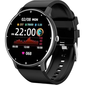 Smartwatch Relógio Inteligente Tela Full Touch 1.28" Resistente à Água IP67 com Faz e Recebe Ligações, Modos Esportivos e Recebimento de Notificações‎(2 tiras) (preto)