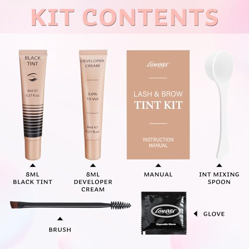 Lomansa Lash Color Kit Eyelash Color Set Black With Natural Effects Lasts 4 Weeks Easy To Use For Salon thumb #6