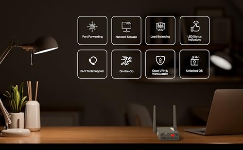 Image of CSG m106 Pro 4G LTE Cellular Cat 12 Dual SIM Business Router, Portable Travel Gateway Modem with 8-Hour Built-in Battery, Verizon, AT&T & T-Mobile Compatible, LTE Wi-Fi Hotspot Alternative