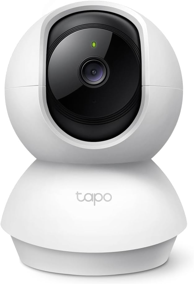 Accessoires téléphone portable 41 Tapo C200C Caméra Surveillance WiFi intérieure 360° 1080p, Vision Nocturne, Notifications en Temps réel, Détection de Personne, Suivi de Mouvement, Télécommande, Compatible avec Alexa