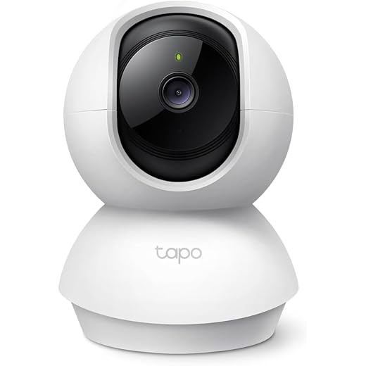 Tapo C200C Caméra Surveillance WiFi intérieure 360° 1080p, Vision Nocturne, Notifications en Temps réel, Détection de Personne, Suivi de Mouvement, Télécommande, Compatible avec Alexa