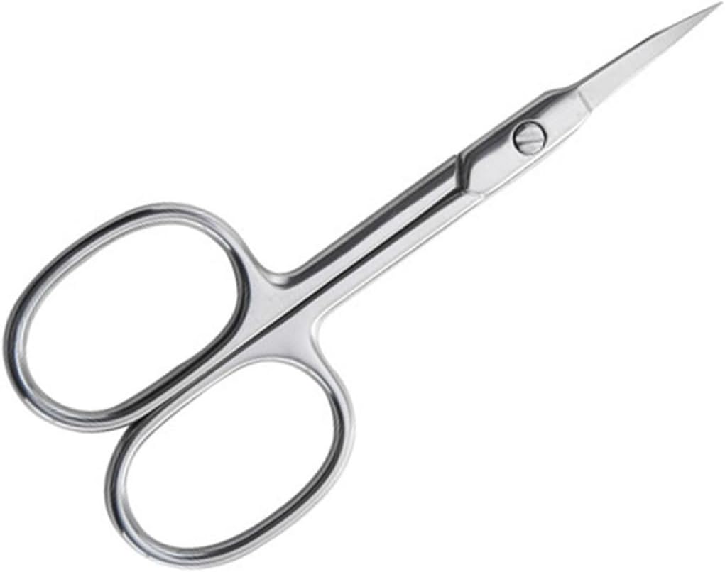 NOLITOY 3pcs Stainless Steel Beauty Scissors for Men Women Eyebrow Eyelash Hair Nail Cutting Grooming Kit
