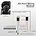 Tallew 2 Pack Air Horn for Truck 12v 150 dB Electric Loud Train Horn for Car with Relay Harness for Vehicles Motorcycle Boat(Black)
