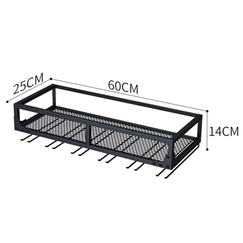 Generisch Rack per vino con supporto in vetro, mini rack in metallo per display liquido e whisky, elegante cabinet per cucina, sala da pranzo e caffè