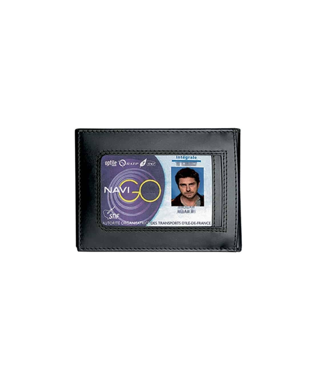 Porte carte forces de l'ordre Vertical 2 volets