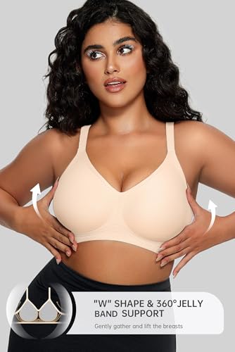 OEAK Women Comfortable Push Up Bras Wireless Seamless Full Coverage Bralette Buttery Soft Everyday Tshirt Bra Convertible Bra2