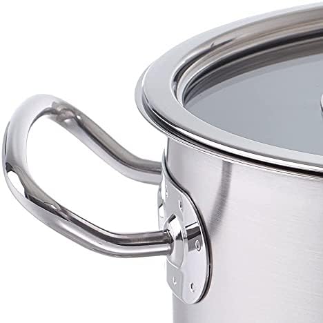Fissler original-profi collection Pan 5-Piece Set With Stewing Pan, Stainless Steel Cooking Pot Set with Glass Lid