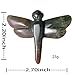 Artistone Ocean Jasper Dragonfly Statue Healing Crystals Hand Carved Cute Animal Figurine, Worry Stone for Anxiety Relif Home Desk Decor Wall Decoration