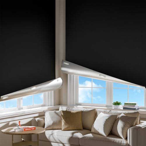 Portable Blackout Curtains for Bedroom, Easy...