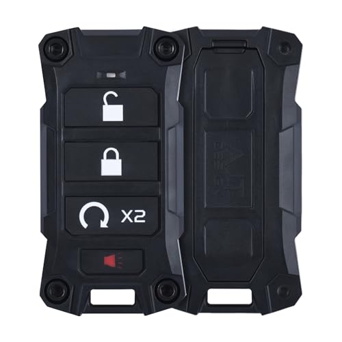 AJT DESIGN Replacement Key Fob Case for Ram 2019+ - Custom Made in USA - Black