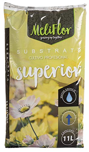 Sustrato Universal Meliflor Superior 11L, PH Estabilizado, Mayor drenaje (Con Perlita y Fibra de Coco)