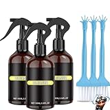 Scherkopfreiniger Spray zur Reinigung elektrischer Rasierer & Haarschneidemaschinen, Rasierapparate Reiniger, Scherkopf Reinigungsspray, Reinigungsflüssigkeit für Haarschneidemaschinen Trimmer (3pc)