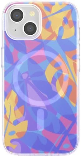 PopSockets Hülle für iPhone 15 kompatibel mit MagSafe, Hülle für iPhone 15, kompatibel mit kabellosem Laden, Nur Hülle - Boca Palms Blue