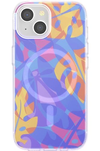 PopSockets Hülle für iPhone 15 kompatibel mit MagSafe, Hülle für iPhone 15, kompatibel mit kabellosem Laden, Nur Hülle - Boca Palms Blue – Ansicht 1