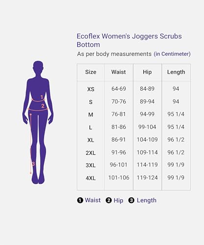 Image of KNYA Ecoflex Women's Align Scrub Suits |8 Pockets | Mandarin Top |Cargo Bottom | 4-way stretch | For Doctors (XS, Navy Blue)