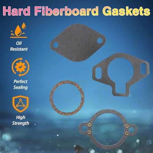 Image of Thermostat Kit (with Gaskets and a Housing Sleeve) Compatible with MerCruiser V-6 & V-8 4.3L 5.0L 5.7L 7.4L 8.2L Engine 1987-2016 Replace#: 807252Q5, 160 Degree