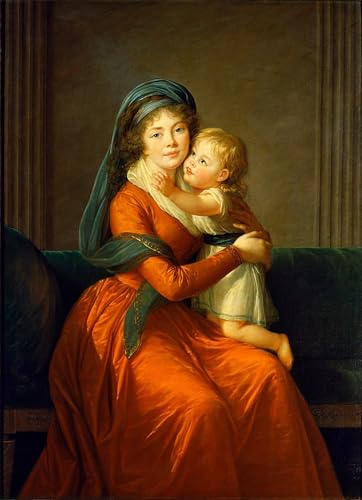 Affiche décorative graffiti art mural portrait princesse Alexandra Vigee Lebrun 60x90