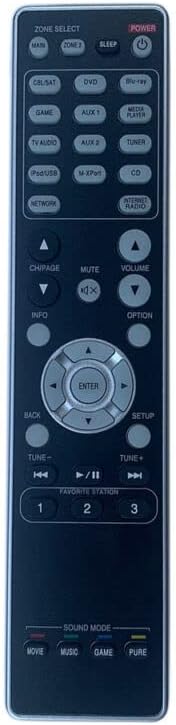 Replacement Remote Control Replace for TV/Audio/Projector for Mazrrantz AV Receiver SR5009 SR5010 SR5011 NR1609