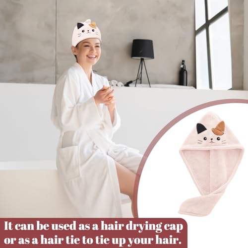 BLNC Haarturban Handtuch, Weiches und Antifrizz-Haarwickel Handtuch für schnelles Trocknen, Damen & Mädchen (Pink)