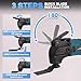 Oscillating Tool, Cordless Oscillating Multi Tool for 2 PCS 21V 4.0Ah Batteries, Brushless 26 PCS Kit with Auxiliary Handle for Cutting, Scraping, Sanding, 6 Variable Speed, 8500-22000 RPM