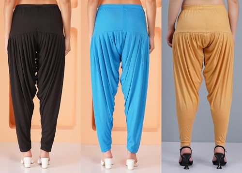 Image of Buy That Trendz Patiala Salwar for Women Relaxed Fit Viscose Patiyala Salwar Harem Bottom Pants