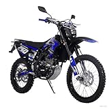 X-PRO Templar X 250cc 6 Speed Dirt Bike with Zongshen Engine Pit Bike Gas Dirt Bikes Adult Dirt Pitbike Gas Dirt Pit Bike, Big 21"/18" Wheels! (Blue)