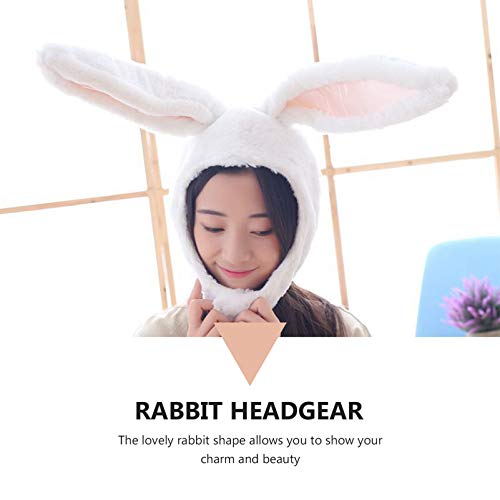 ABOOFAN 2Pcs Orelha De Coelho de Pelúcia Chapéus Caps Headwear Coelho Coelhinho Chapéus Páscoa de Pe