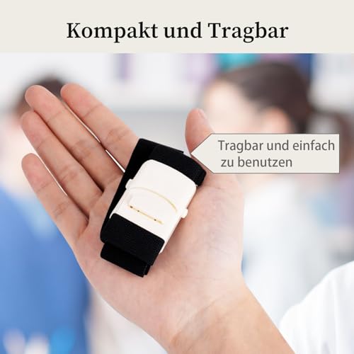 6 stück Stauschlauch，Schnappbarer Tourniquet，Venen Stauschlauch Blutabnahme für die Blutstillung bei Verletzungen im Outdoor-Sport, Blutentnahmen und die Notfallversorgung von Wunden (Schwarz)