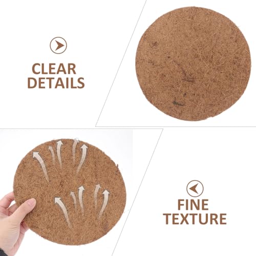 Image of POPETPOP 10 Pcs Bird Nesting Pads: Breathable Natural Coconut Fiber Pigeon Nest Mats - Warm Comfortable Bird Eggs Mat for Parakeet Hatching - Pigeon Breeding Accessories