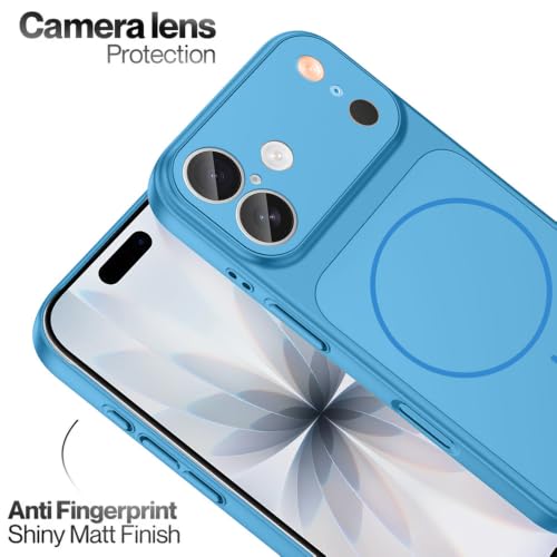 Image of SHINESTAR Converter Case for iPhone 17 | Premium Protective Mag-Safe Cover | iPhone 18 Pro / 18 Pro Max Series Style Design | in-Built Camera Guard | Wireless Charging Compatible - Sky - Blue