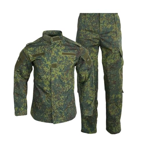 PBTMCD Traje De Entrenamiento Táctico, Conjunto Uniforme Camuflaje, Chaqueta Manga Larga, Pantalones A Prueba Viento For Ejercicios Caza Al Aire Libre(4#,L)