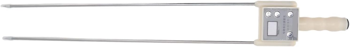Grain Meter with LED High Definition Display, Dual Steel Needle, Plastic Shell - Rapid Measurement, Accurate Compensation, Ideal for Straw and Grass Detection (S)