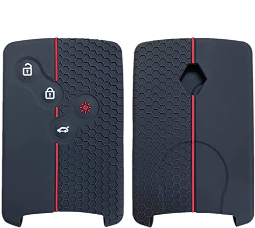 HooRLZ Protection Coque Clé Compatible pour R-enault Clio Scenic Megane Duster Sandero Captur Twingo Koleos, Coque De Clé De Voiture en Silicone Clio - 4...