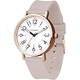 cicininc Watch with Second Hand Nursing for Women, Analog Watches for Nurses, 12/24 Hour Military Time, Easy Read Dial, Colorful Silicone Band