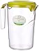 Ecoplast, Caraffa in Plastica con Coperchio, Realizzata in Policarbonato, Utile e Comoda da Usare, Indistruttibile, Ideale per Acqua / Spremute / Succhi, COLORI ASSORTITI, Made in Italy, 1,5 LT