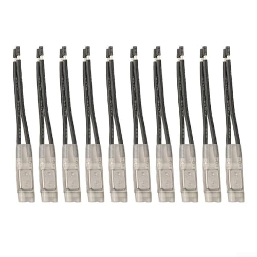 Paquete de 10 protectores térmicos serie KSD9700 para control de motor, termostato normalmente cerrado 40-150°C ±5°C, compatible con fluorescente (17AM030-115C)