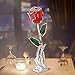 Gold Dipped Rose 24K, Anniversary Valentines Day Gifts for Her, Gold Plated Real Rose Flowers with Stand & Gift Box, Gift For Mom Mothers Day, Graduation Wedding Romantic Gifts for her (Red)