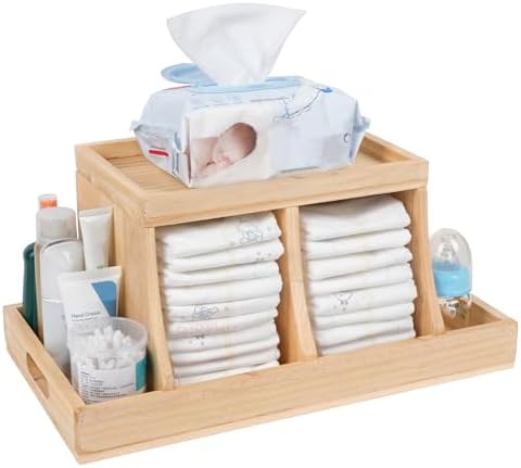 KIDSco. Baby Diaper Caddy - Organizer Tote Bag For Newborn Essential Boy Or Girl - View #2