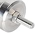 HiFi Speaker Spikes, Shockproof Adjustable Stainless Steel Isolation Spike Feet for Amplifier CD DVD Player, Set of 4 (M10)