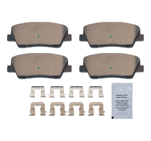 Image of HUSCH D1284 Rear Ceramic Brake Pads Kit Fit For Genesis G80 2018-2020, For Hyundai Entourage 2007-2010, For Equus 2011-2016, For Kia Borrego 2009-2011, For K900 2015-2017, For Sedona 2006-2012