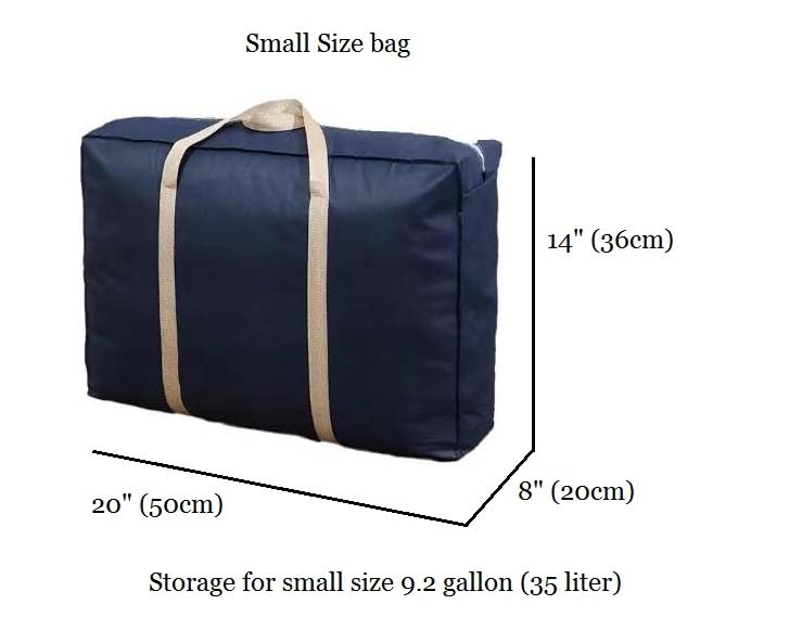 Duffel Bag 2PCS Oxford Cloth Color Navy Blue Set of 2 Pieces Luggage Bag (Small)2