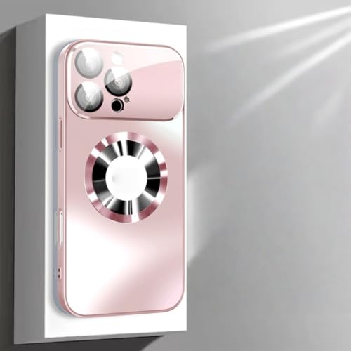 Étui en Titane pour iPhone 13 Pro Max : luxe et protection objectif en verre rose