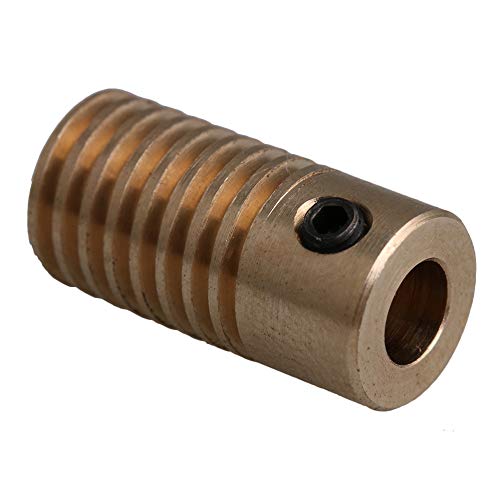 Image of 0.5 Modulus Brass Metal Speed Reducer with 60 T Wheel 5mm Bore Gear Shaft (Pack of 2)