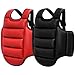 CurcKua Boxing Body Protector, Reversible Chest Protector, Adjustable Taekwondo Sparring Gear, Sponge Boxing Training Equipment Red & Blue Equipment for Training Body Guard