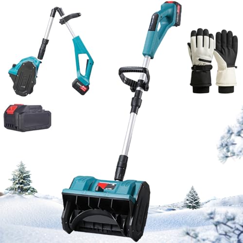 Pelle à neige électrique 30 cm avec manche télescopique et gants
