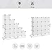 SONGMICS Armario Modular con 16 Cubos, Montaje en Bricolaje, Armario de Almacenamiento...