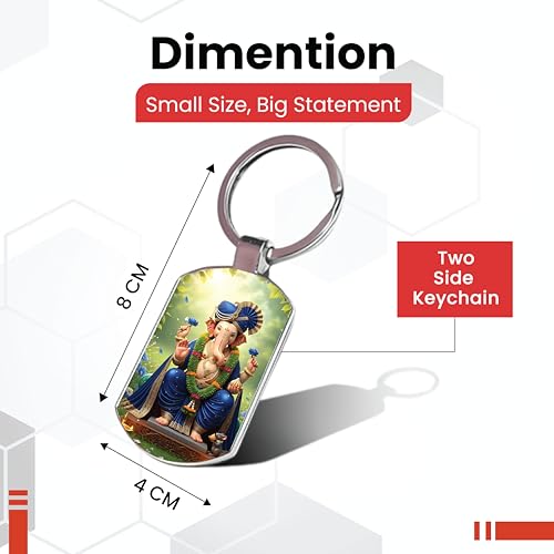 Image of Premium Printed Metal Keychain for Men & Women | High-Definition Artwork Print | Durable Key Ring for Car, Bike, Home & Office Keys | Stylish Decorative Key Holder Gift